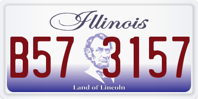 IL license plate B573157