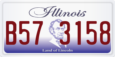 IL license plate B573158
