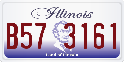 IL license plate B573161