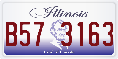 IL license plate B573163