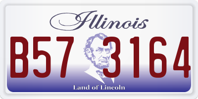 IL license plate B573164