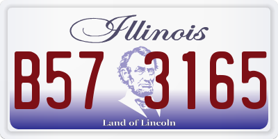 IL license plate B573165