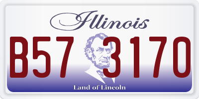 IL license plate B573170