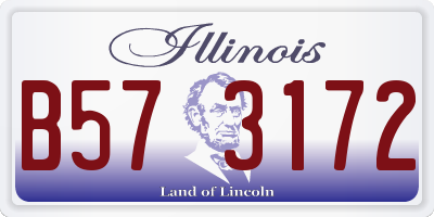 IL license plate B573172