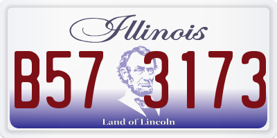 IL license plate B573173