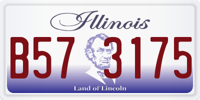 IL license plate B573175