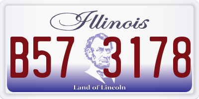 IL license plate B573178