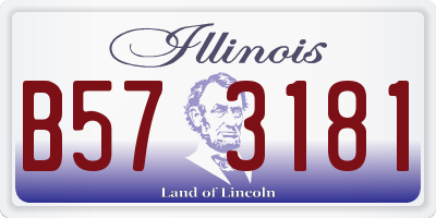 IL license plate B573181