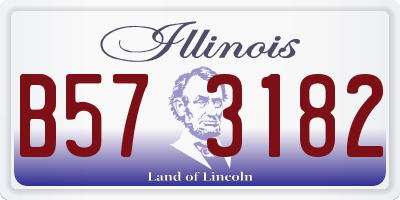 IL license plate B573182