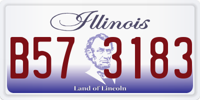 IL license plate B573183