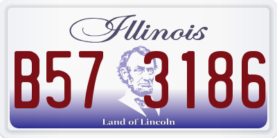 IL license plate B573186