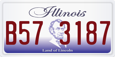 IL license plate B573187