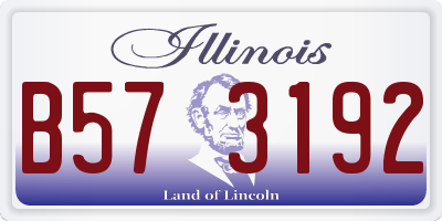 IL license plate B573192