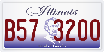 IL license plate B573200
