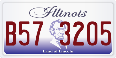 IL license plate B573205