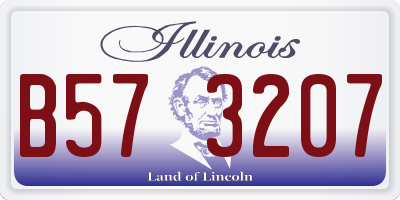 IL license plate B573207