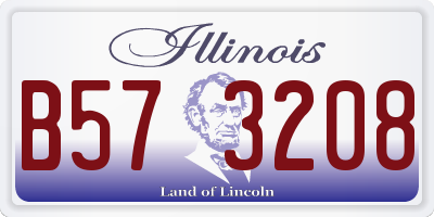 IL license plate B573208