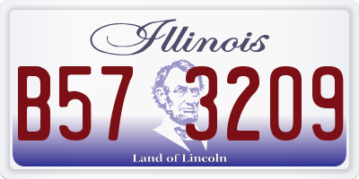 IL license plate B573209