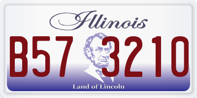 IL license plate B573210