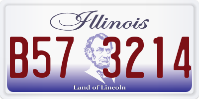 IL license plate B573214