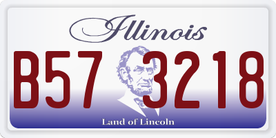 IL license plate B573218