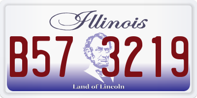 IL license plate B573219