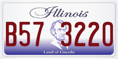 IL license plate B573220