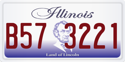IL license plate B573221