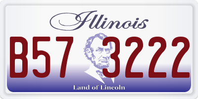 IL license plate B573222