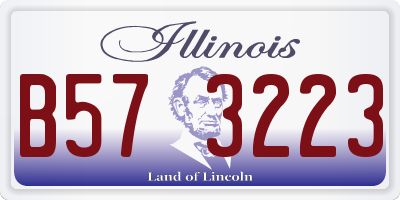IL license plate B573223
