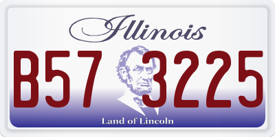 IL license plate B573225