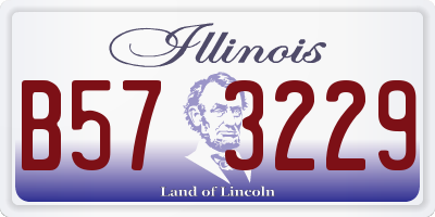 IL license plate B573229