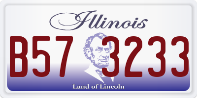 IL license plate B573233