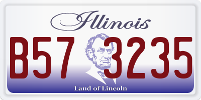 IL license plate B573235