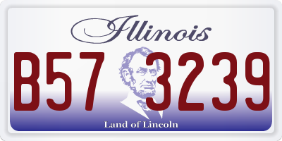 IL license plate B573239