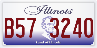 IL license plate B573240