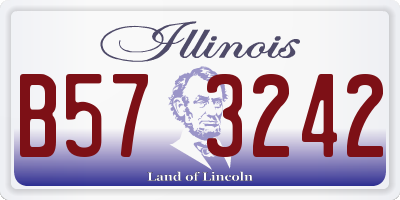 IL license plate B573242