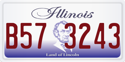 IL license plate B573243
