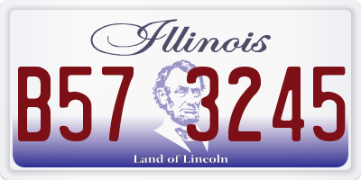 IL license plate B573245