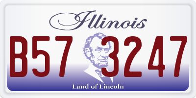 IL license plate B573247