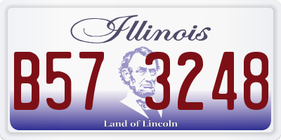 IL license plate B573248