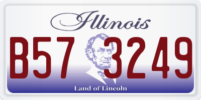 IL license plate B573249
