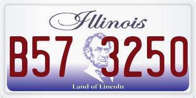 IL license plate B573250