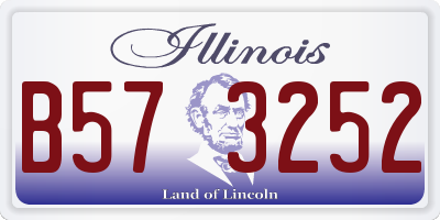IL license plate B573252