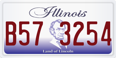 IL license plate B573254
