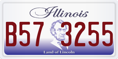 IL license plate B573255