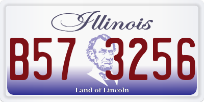 IL license plate B573256