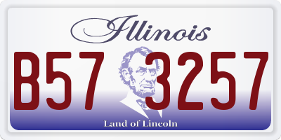 IL license plate B573257