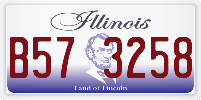 IL license plate B573258