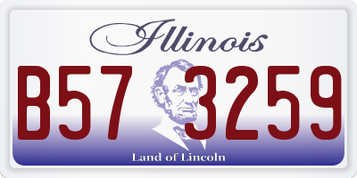 IL license plate B573259